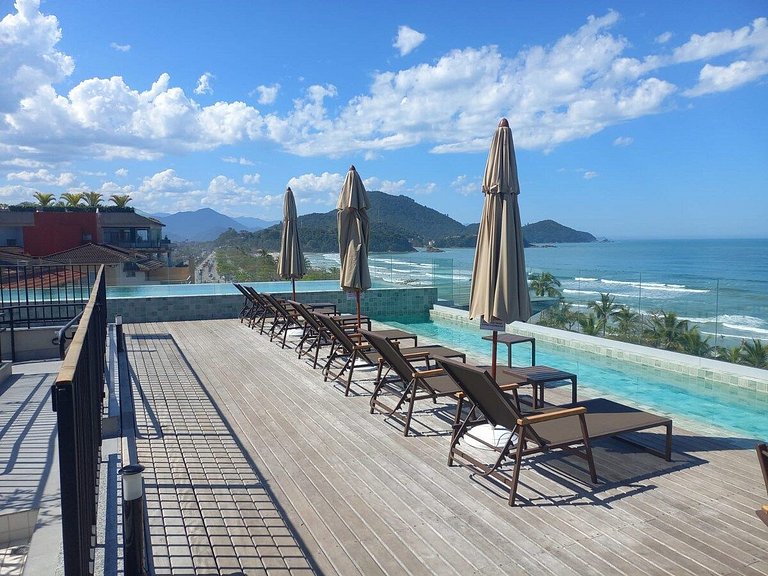 Apartamento com jacuzzi e vista mar Bambu 083
