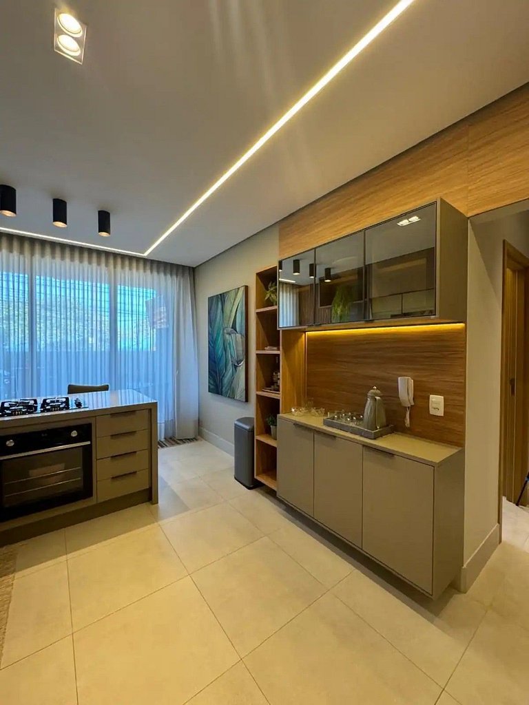 Apartamento com jacuzzi e vista mar Bambu 083