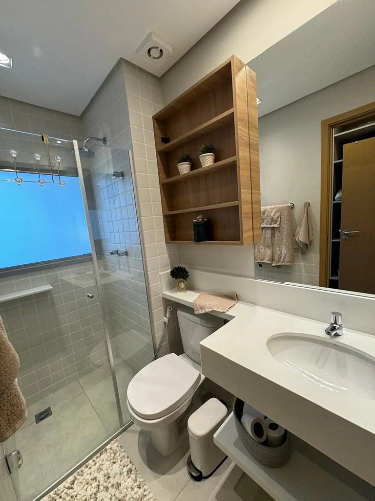 Apartamento com jacuzzi e vista mar Bambu 083