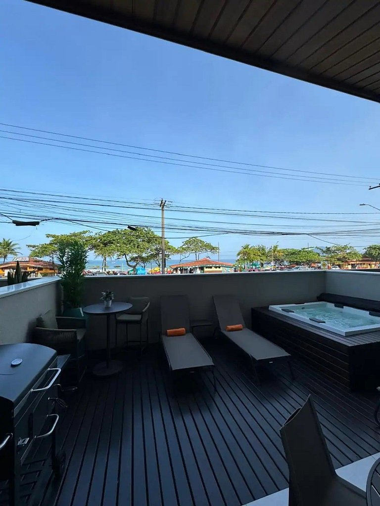 Apartamento com jacuzzi e vista mar Bambu 083