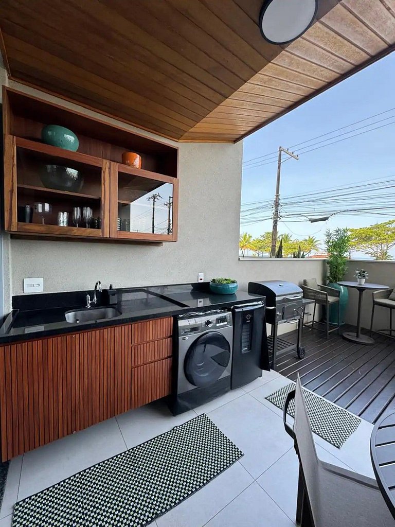 Apartamento com jacuzzi e vista mar Bambu 083
