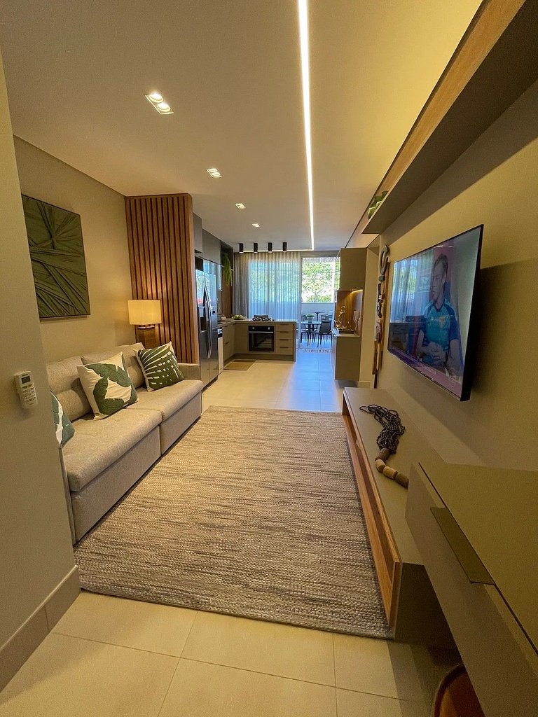 Apartamento com jacuzzi e vista mar Bambu 083