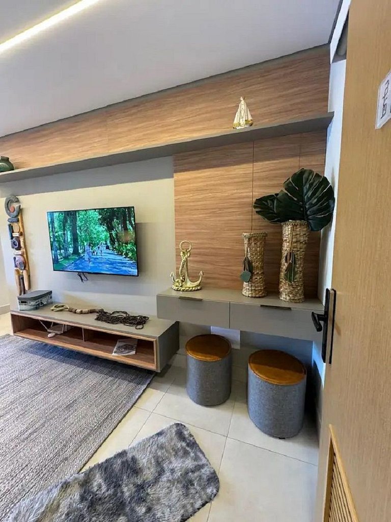 Apartamento com jacuzzi e vista mar Bambu 083