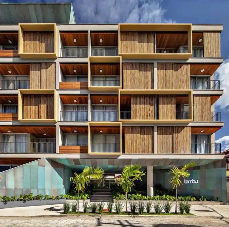 Apartamento com jacuzzi e vista mar Bambu 083