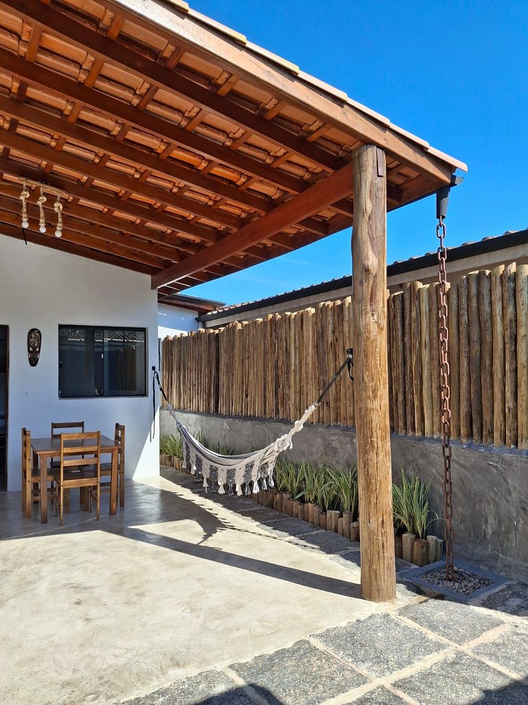 Casa de praia com churrasqueira 100